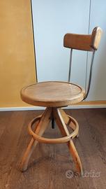 Sgabello da disegno vintage