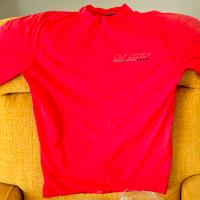 Maglietta Northwave rossa, con zip, per ciclismo