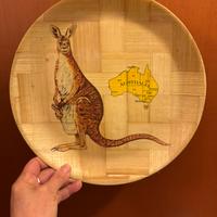 Piatto decorativo in bambù intrecciato