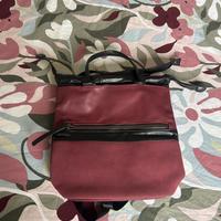 Borsa zaino prugna e nero