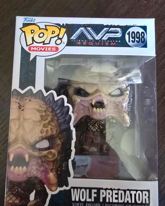 FUNKO POP AVP Alien Vs Predator Wolf Predator nuov