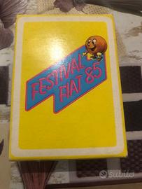 Carte da gioco Festival Fiat 85 vintage mai usate