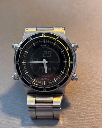 Seiko Retro Analog Digital Alarm Chronograph