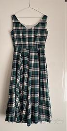 Vestito da donna stile vintage scozzese