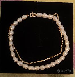 Mayumi Bracciale in Argento 925‰ Perle Piena Perla