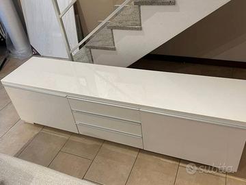 Mobile porta TV - IKEA BESTA BURS Bianco laccato