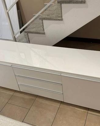 Mobile porta TV - IKEA BESTA BURS Bianco laccato