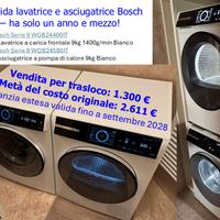 Lavatrice e asciugatrice Bosch con garanzia