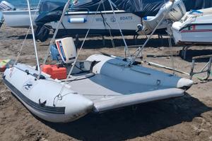 gommone catamarano 2.80 + motore  envirude 56 cv