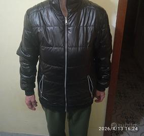 Giubbotto Piumino Livergy Effetto Pelle Nero - Tag