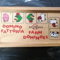 Domino in legno " Fattoria"