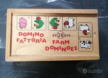 Domino in legno " Fattoria"