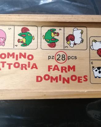 Domino in legno " Fattoria"