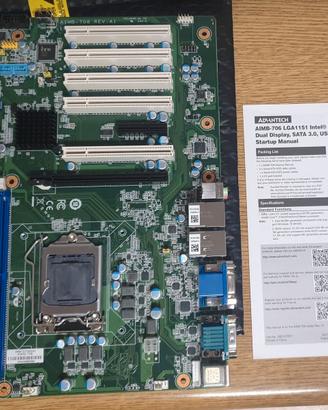 Scheda madre Advantech AIMB-706 industriale.