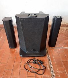Impianto audio line array cassa amplificata da dj