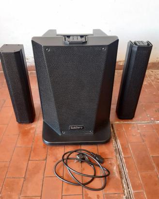 Impianto audio line array cassa amplificata da dj