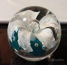 Ferma carte in vetro di Murano.