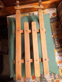 slittino in legno anni 50/60