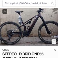 E bike cube utilizzata due volte. Taglia M