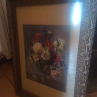 quadro anni 70,stampa fiori,di Albert Williams