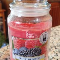 Candela vegetale stoppino in legno 