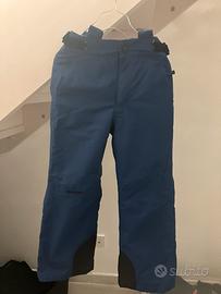 Pantalone sci bambino 9/10 anni 128cm blu Ziener