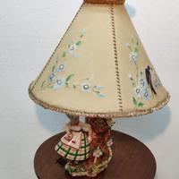vecchia lampada anni 40 ceramica italy deco