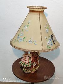 vecchia lampada anni 40 ceramica italy deco