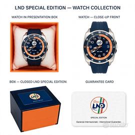 Orologio LND Special Edition FIGC 100M blu/arancio
