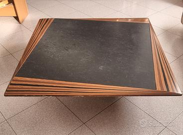 tavolo legno e ardesia da caffè 