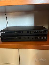 2 lettori dvd eblueray+2 casse samsung compatibili