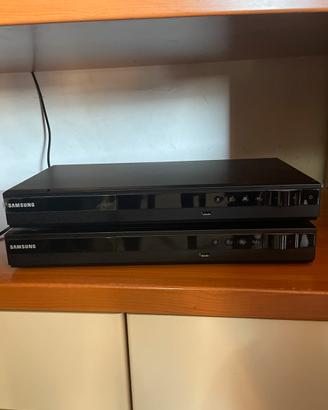 2 lettori dvd eblueray+2 casse samsung compatibili