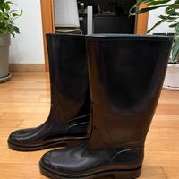 Nuovi stivali in plastica color cioccolato n.41