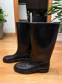 Nuovi stivali in plastica color cioccolato n.41