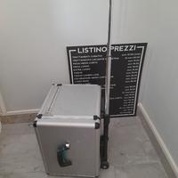 valigetta/trolly in metallo x Parrucchiere