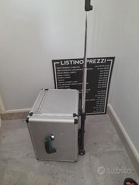 valigetta/trolly in metallo x Parrucchiere