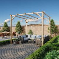 Pergola In Legno 3x3 Per Esterno E Giardino