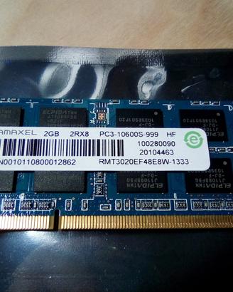 RAM DDR3 1333 SO-DIMM Notebook 4GB (2GB x2)