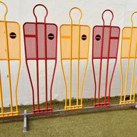 Carrello con  5 sagome Barret,