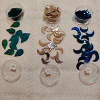 Paillettes decorative da cucire multicolore