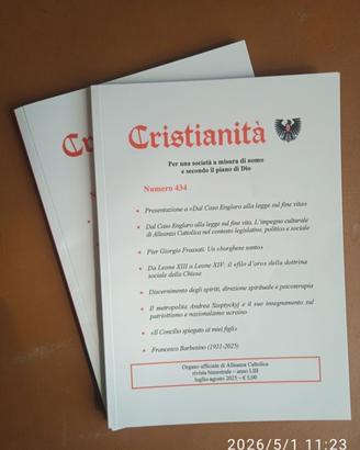 Volumi sfusi:   Cristianità, Per una società umana