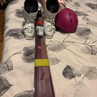 Sci scarponi e casco bambini