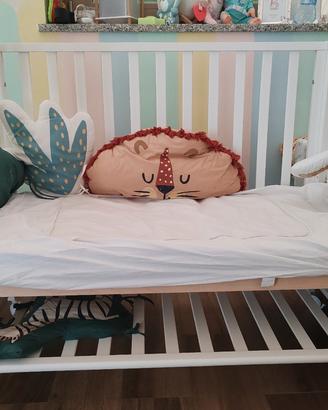 lettino azzurro confort con materasso