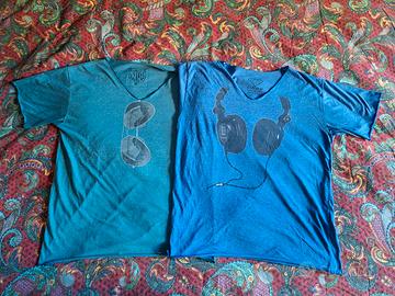 Coppia di magliette Taglia Large Made in Thailand