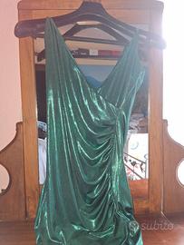 miji abito verde elettrico 