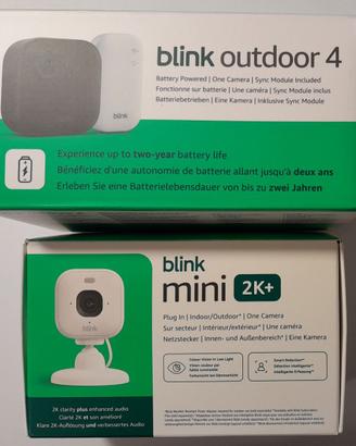 Videocamere Blink "Outdoor 4” e “Mini 2k". Nuove