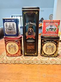 Lotto scatole di latta