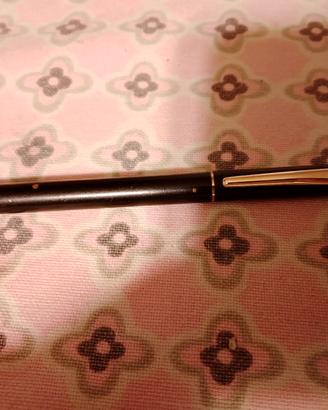 penna vintage cross nera placcatura 