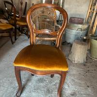 6 Sedie vintage seduta a palloncino anni 50