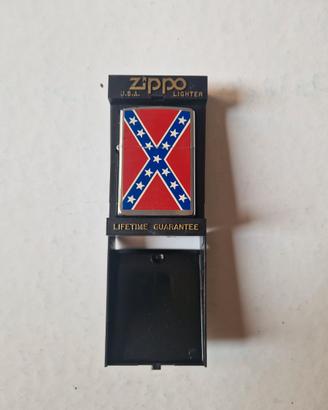 Zippo bandiera confederata originale